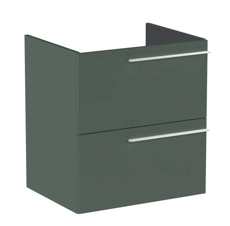 Roca Ella Szafka Łazienkowa 60 cm z dwoma szufladami zielony mat (A857769534)